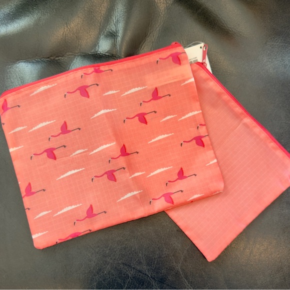 Flamingo Print Pink Organizer Bags - Picture 3 of 3